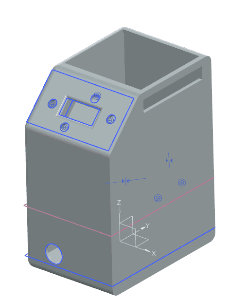 Control Housing CAD render
