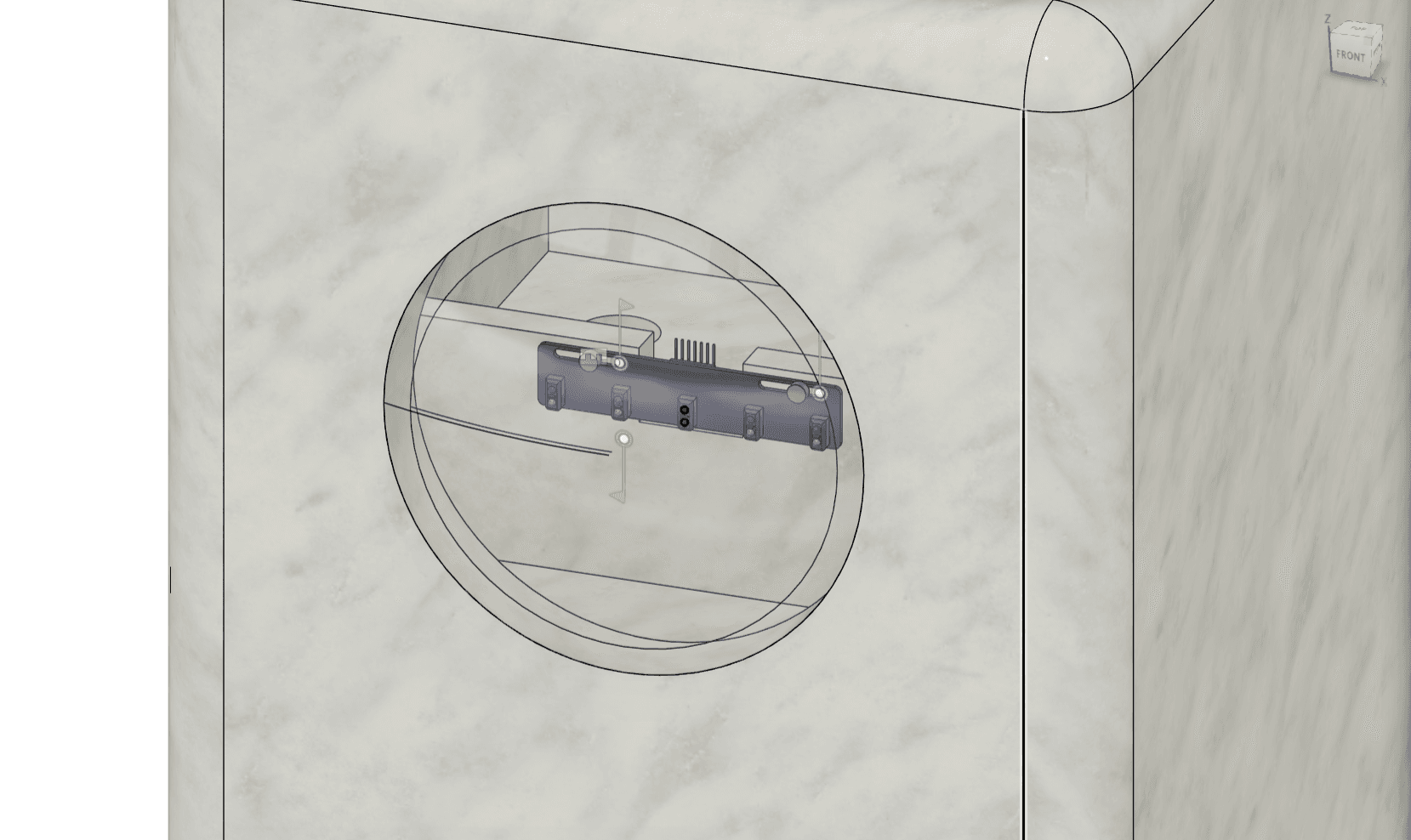 IR Crosswalk enclosure CAD model